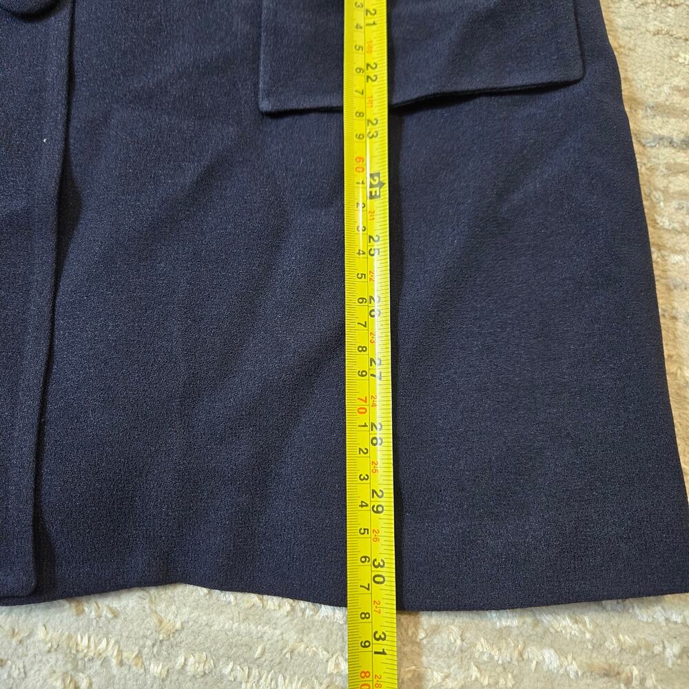 Vintage‎ Christian Dior 1980s Suit Set Blazer Jacket Skirt Navy Blue Plus 14 - Picture 10 of 12